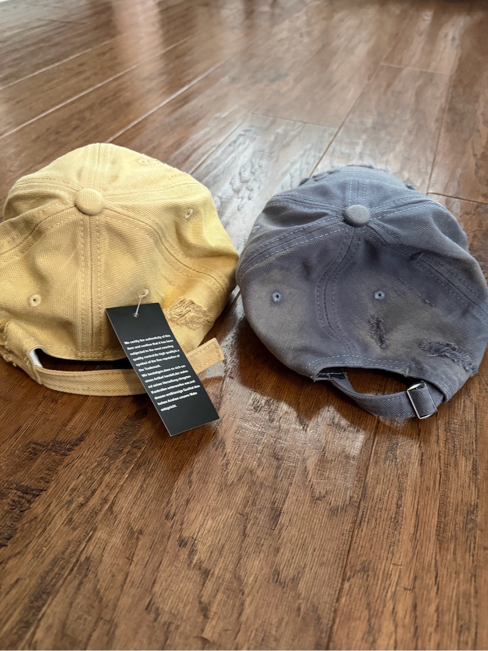 Chanel Women's Distressed Logo Baseball Cap - Yellow & Gray - Picture 4 of 7